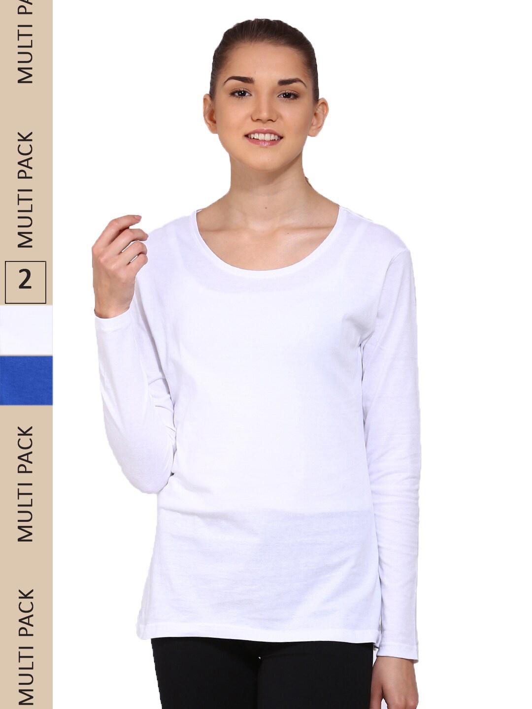 

appulse Pack Of 2 Round Neck T-shirt, White