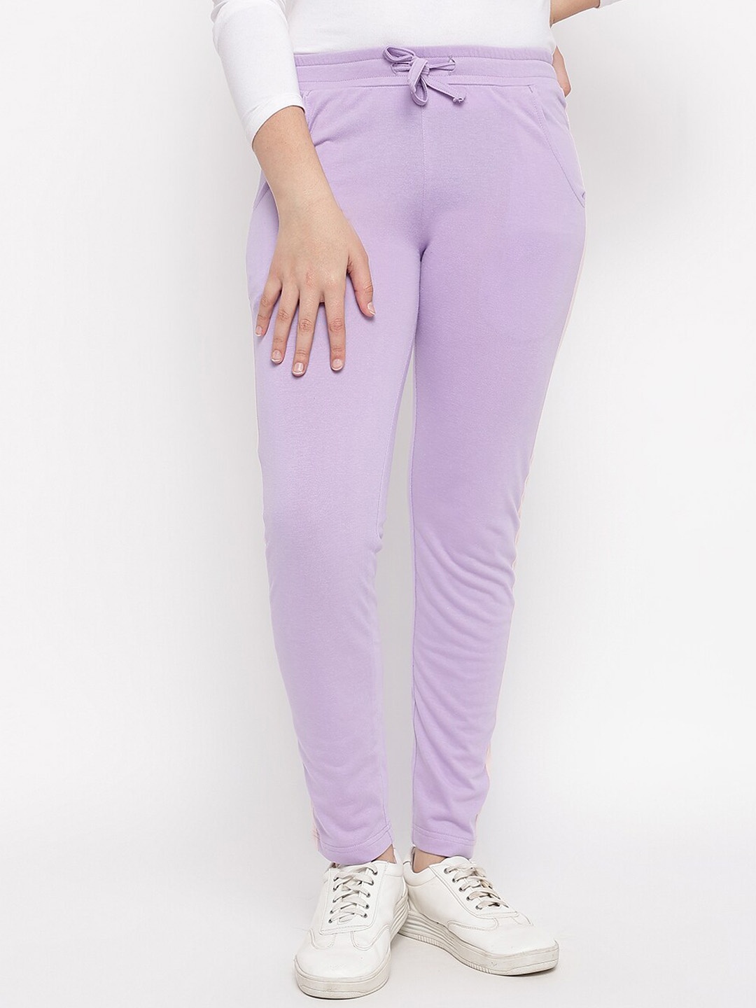

Lil Tomatoes Girls Mid-Rise Track Pants, Purple