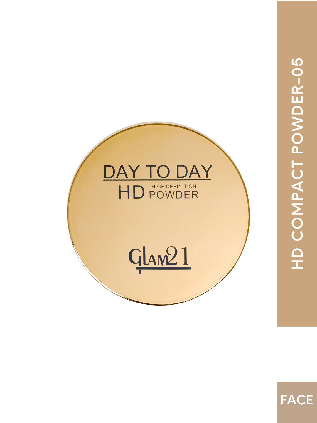 

GLAM21 Day To Day High Definition HD Pan Cake Weightless Natural Glow Compact Powder 12gm - Shade 05, Beige