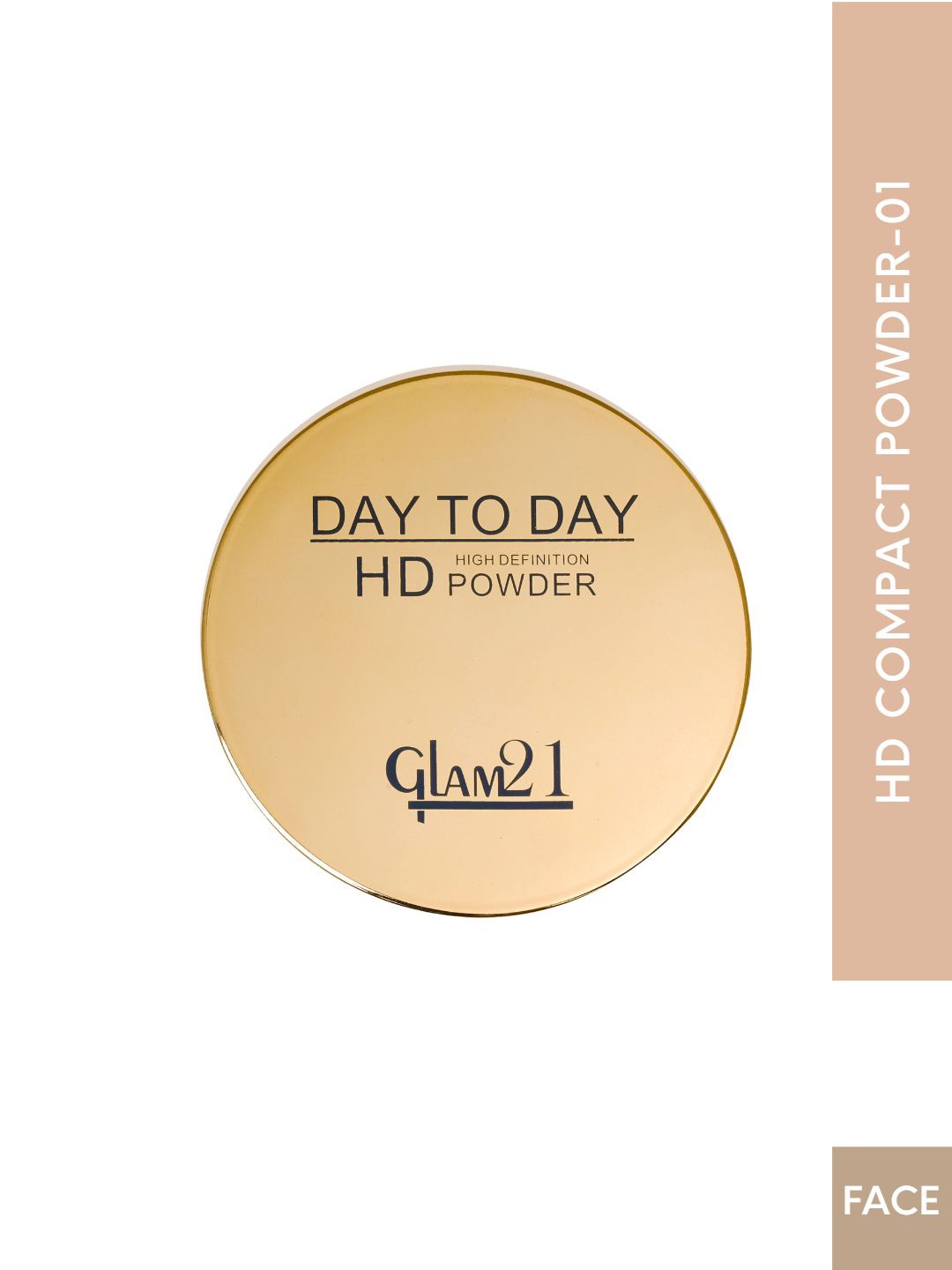 

GLAM21 Day To Day High Definition HD Pan Cake Weightless Natural Glow Compact Powder 12gm - Shade 01, Beige