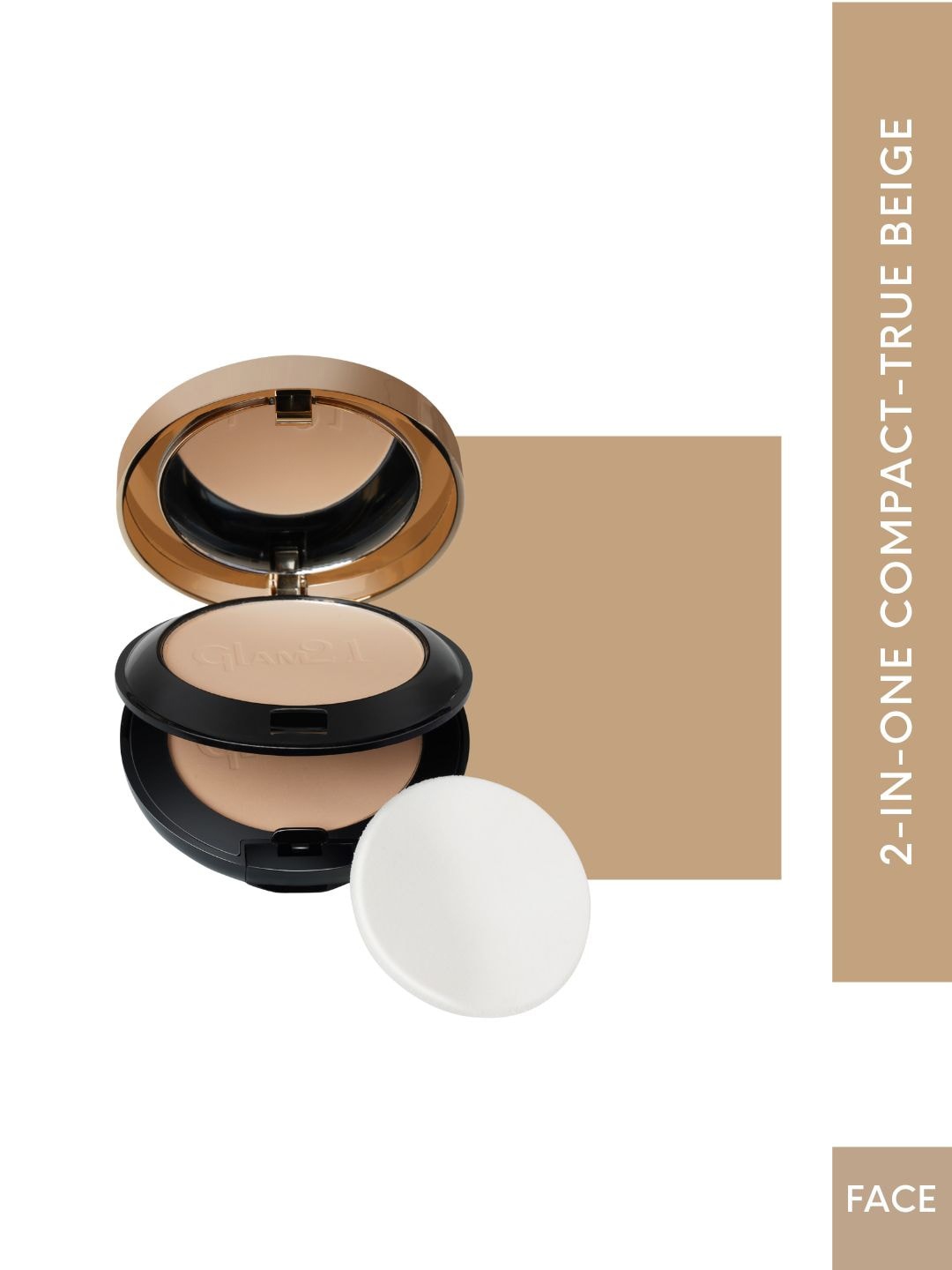 

GLAM21 HD Oil Free & Waterproof Compact Powder 20 g - True Beige 02