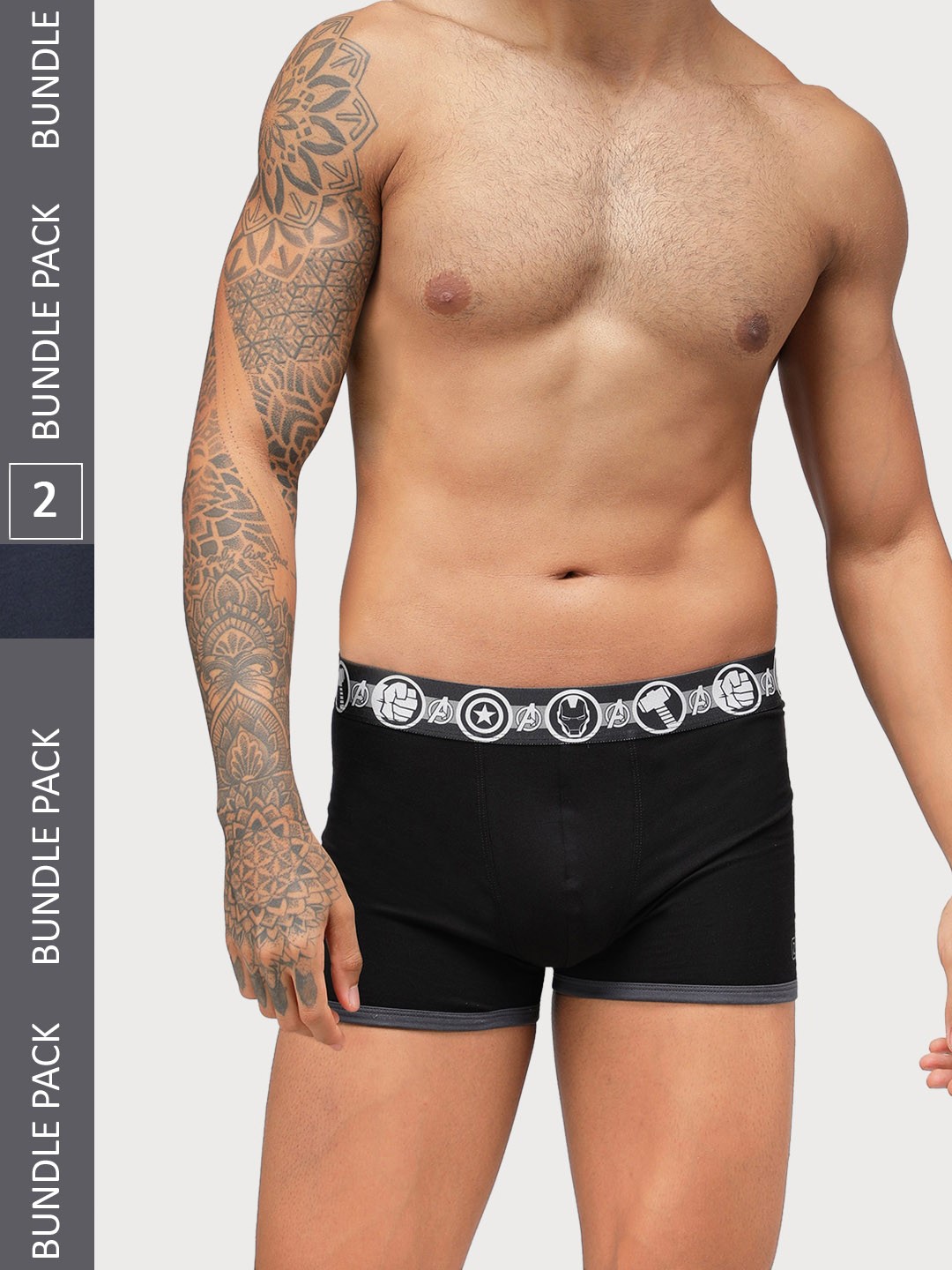 

Zoiro Pack Of 2 Printed Detail Trunks, Blue