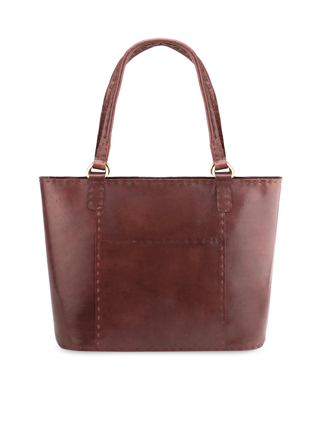 

Goatter Leather Structured Shoulder Bag, Brown