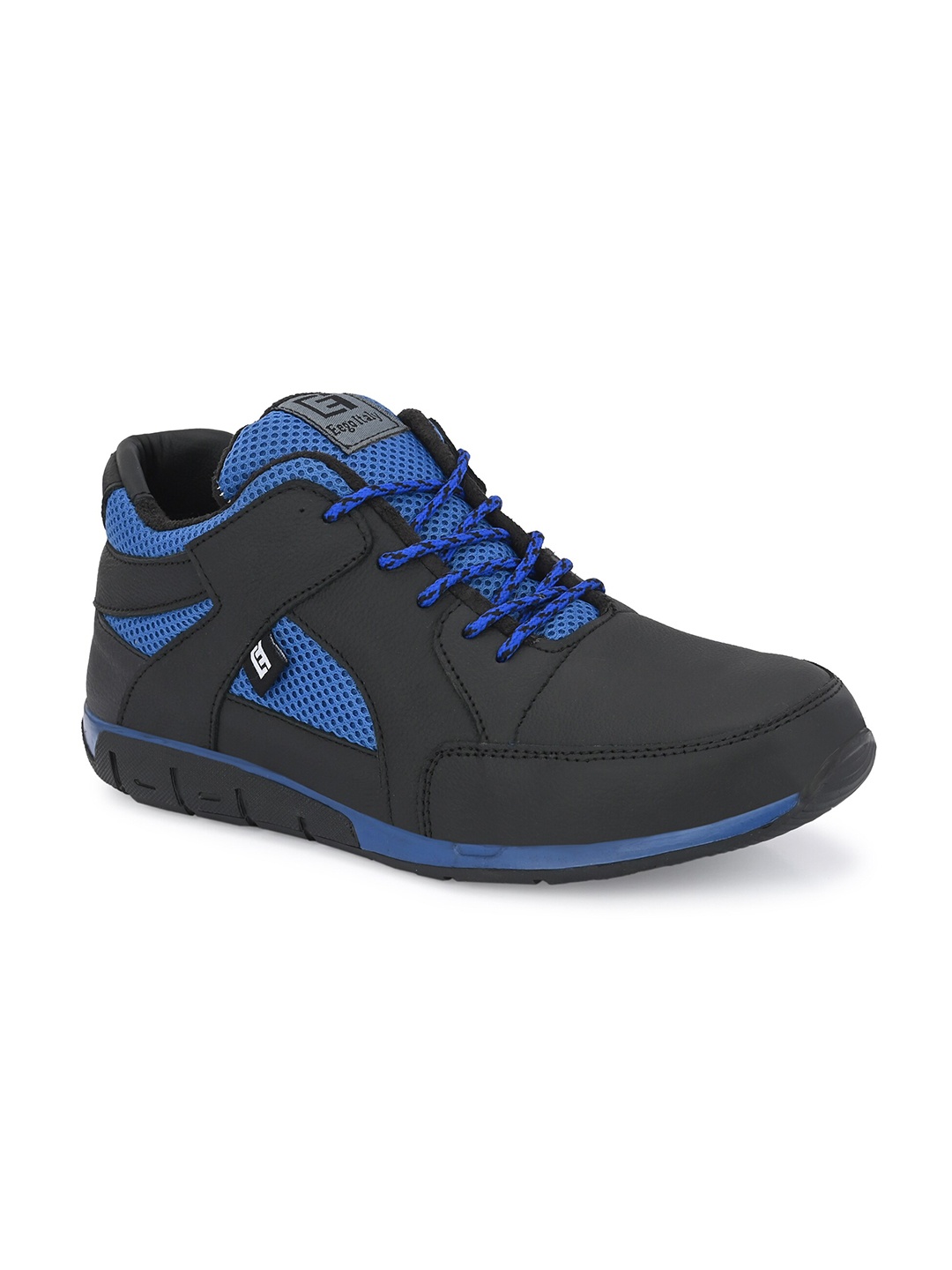 

Eego Italy Men Leather Anti Skid Sole Training or Gym Non-Marking Shoes, Blue