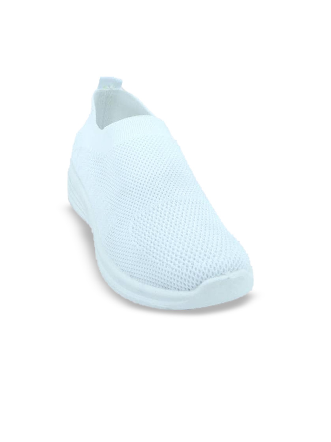 

KICKONN Women Woven Design Slip On Sneakers, White