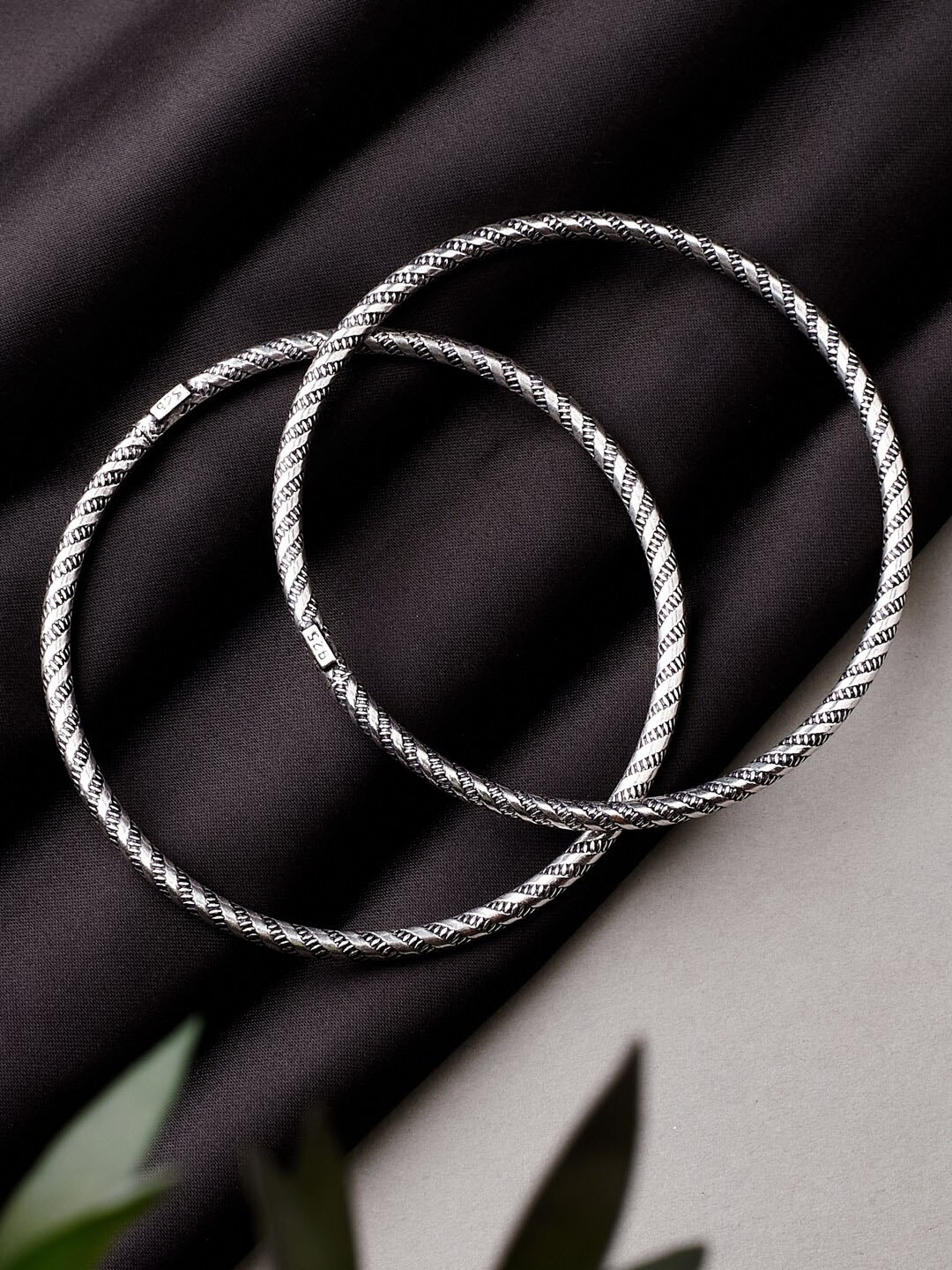 

Fabindia Set Of 2 92.5 Sterling Silver Bangles