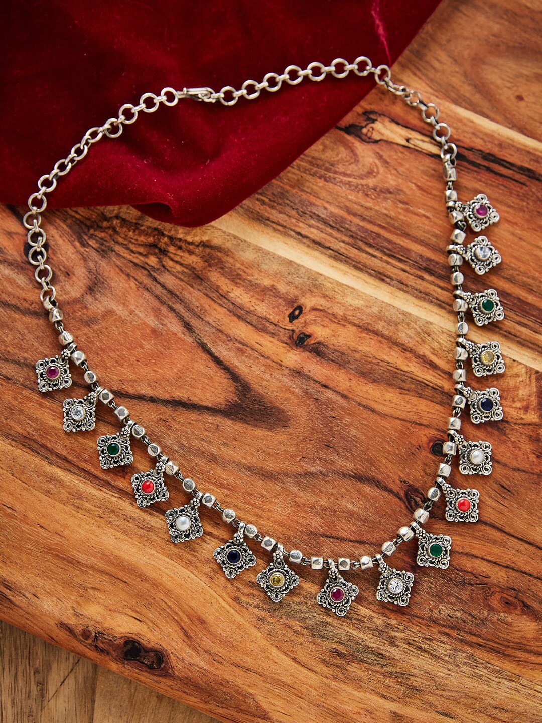

Fabindia Silver-Plated Necklace