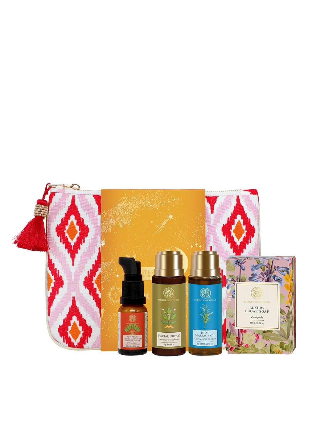 

Forest Essentials Yuvati First Ritual Mini Self-Care Kit - 4 Pcs, Yellow