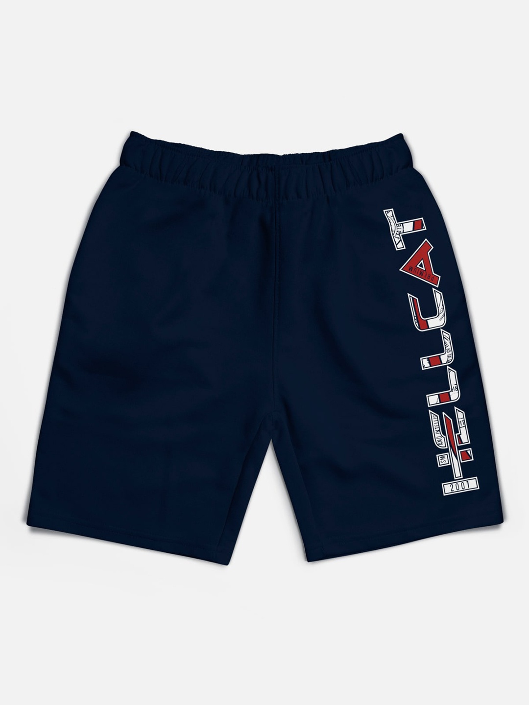 

HELLCAT Boys Typography Printed Shorts, Navy blue