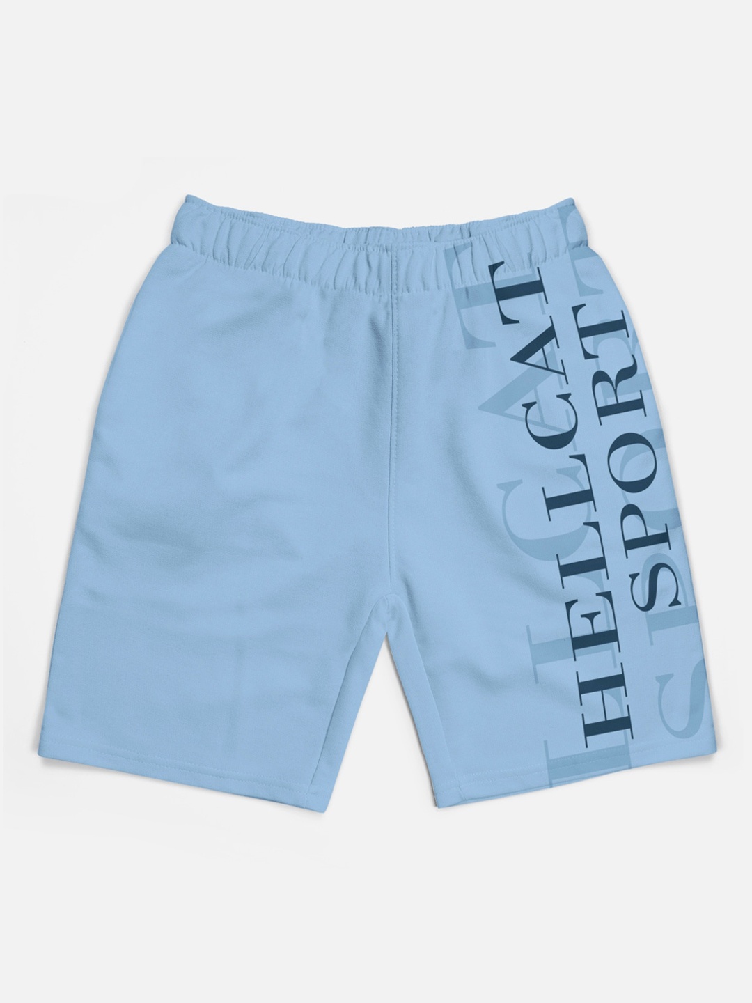 

HELLCAT Boys Typography Printed Shorts, Blue