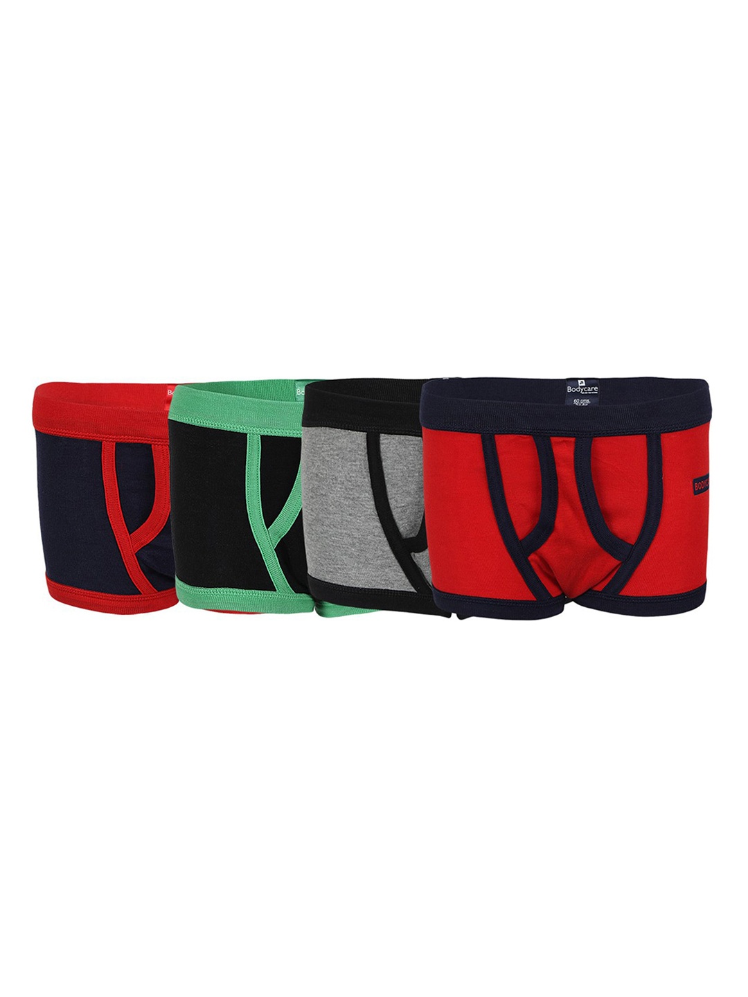 Bodycare Kids Boys Pack Of 4 Cotton Assorted Trunk