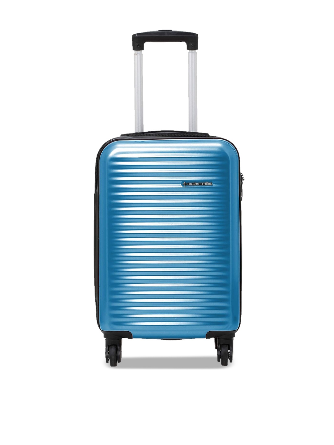 

Nasher Miles Textured Hard-Sided Cabin Trolley Suitcase, Blue