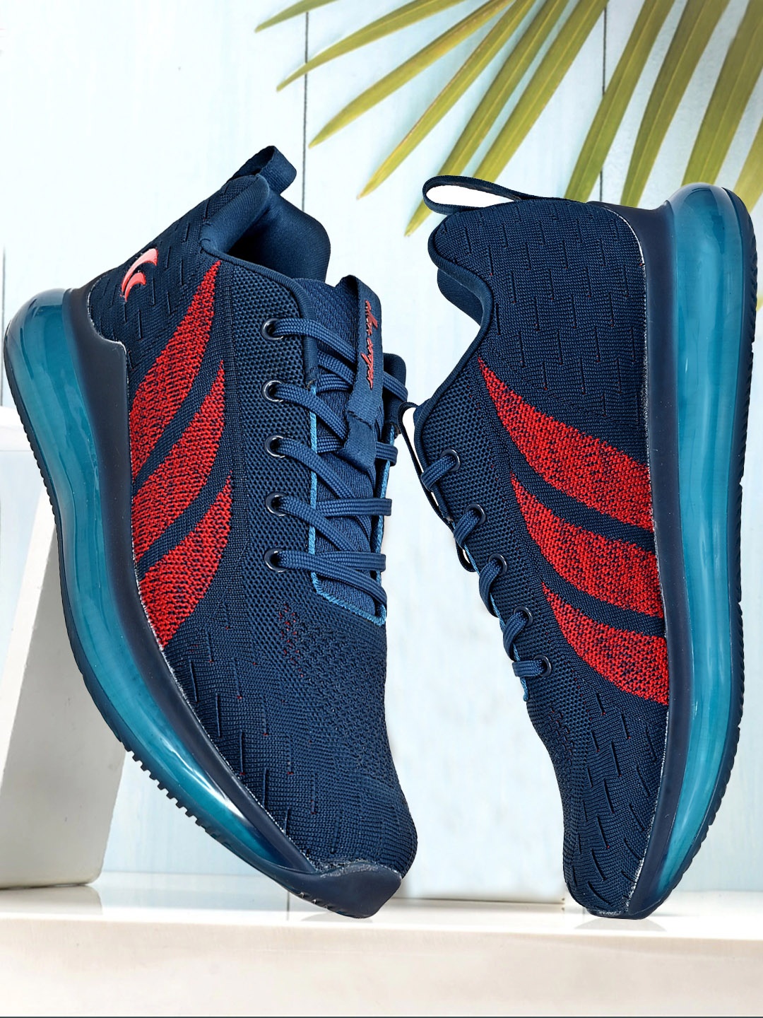 

Allen Cooper Men Mesh Ultralite Running Non-Marking Shoes, Navy blue