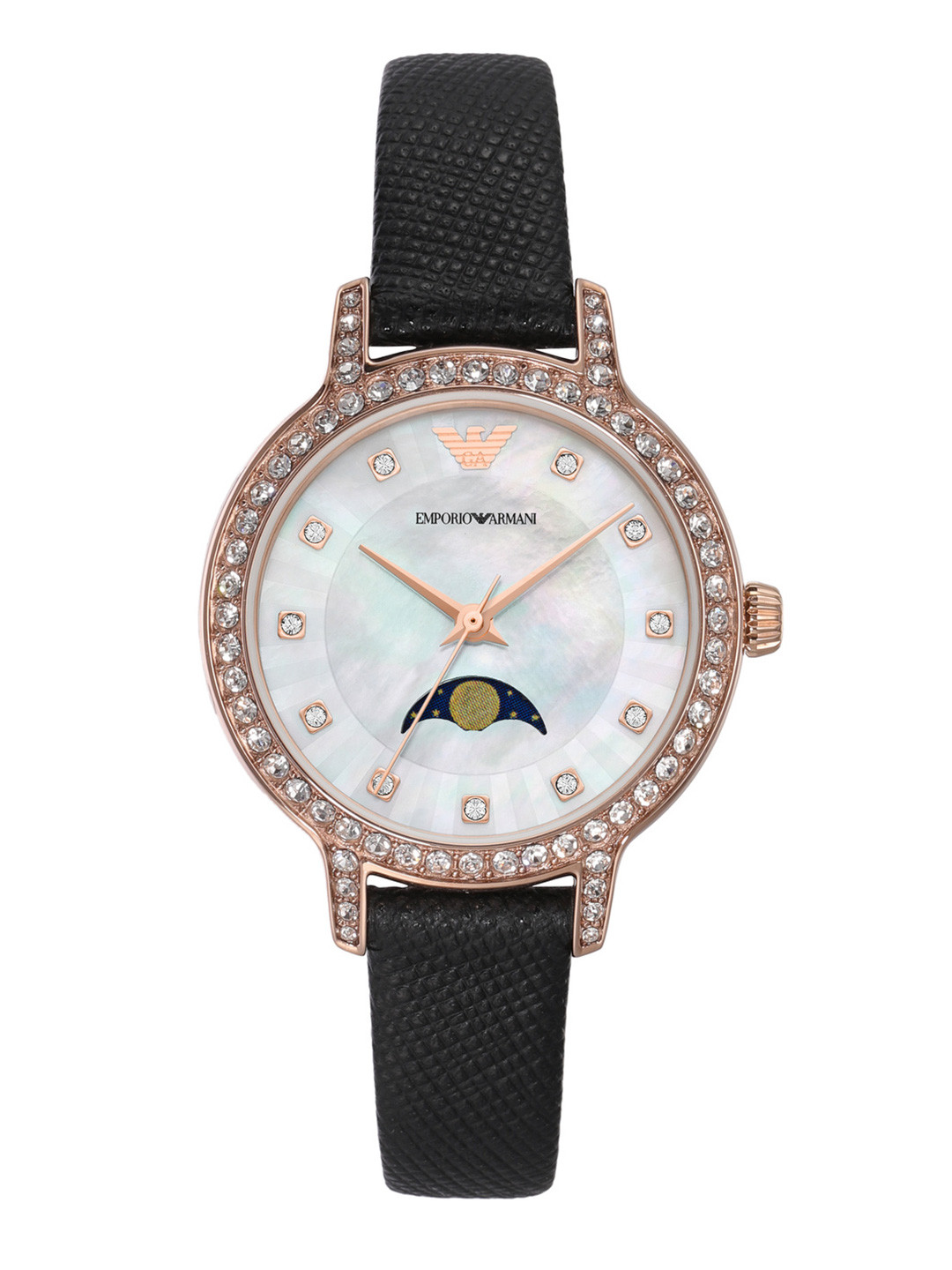 

Emporio Armani Women Mother of Pearl Analogue Watch AR11514, White
