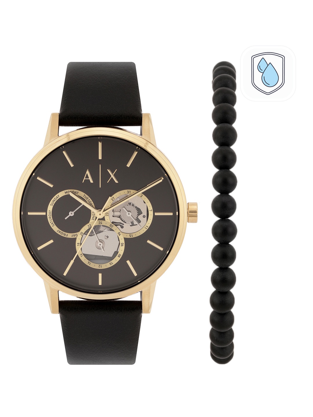 

Armani Exchange Men Analogue Watch AX7146SET, Black