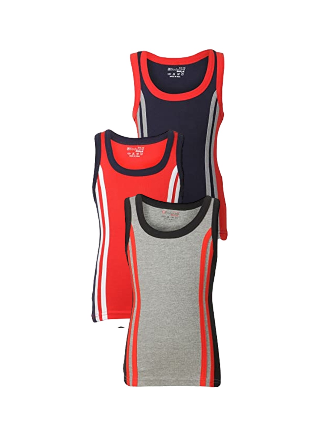 

Bodycare Kids Boys Pack Of 3 Assorted Cotton Innerwear Vests