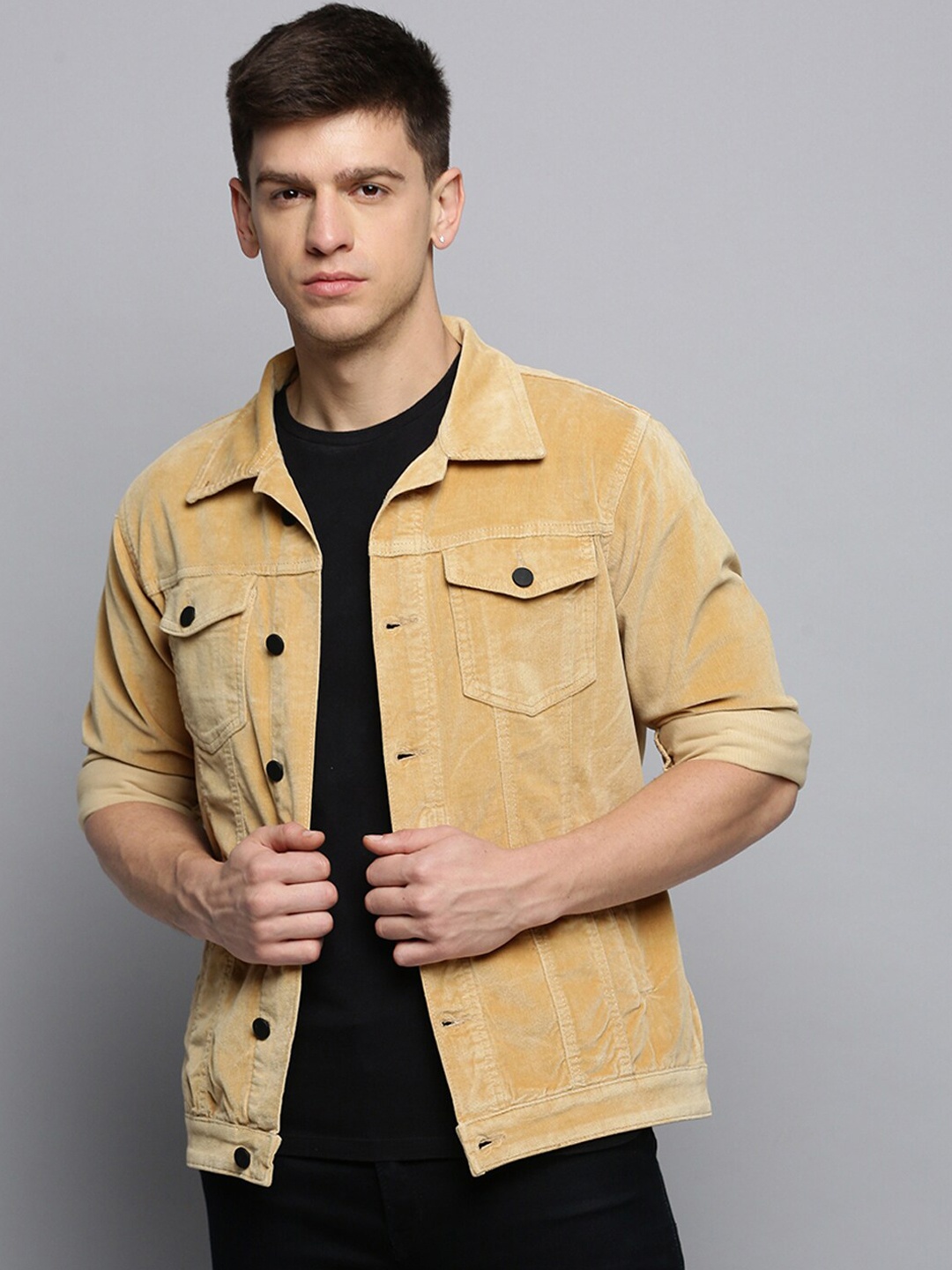 

SHOWOFF Corduroy Denim Jacket, Tan