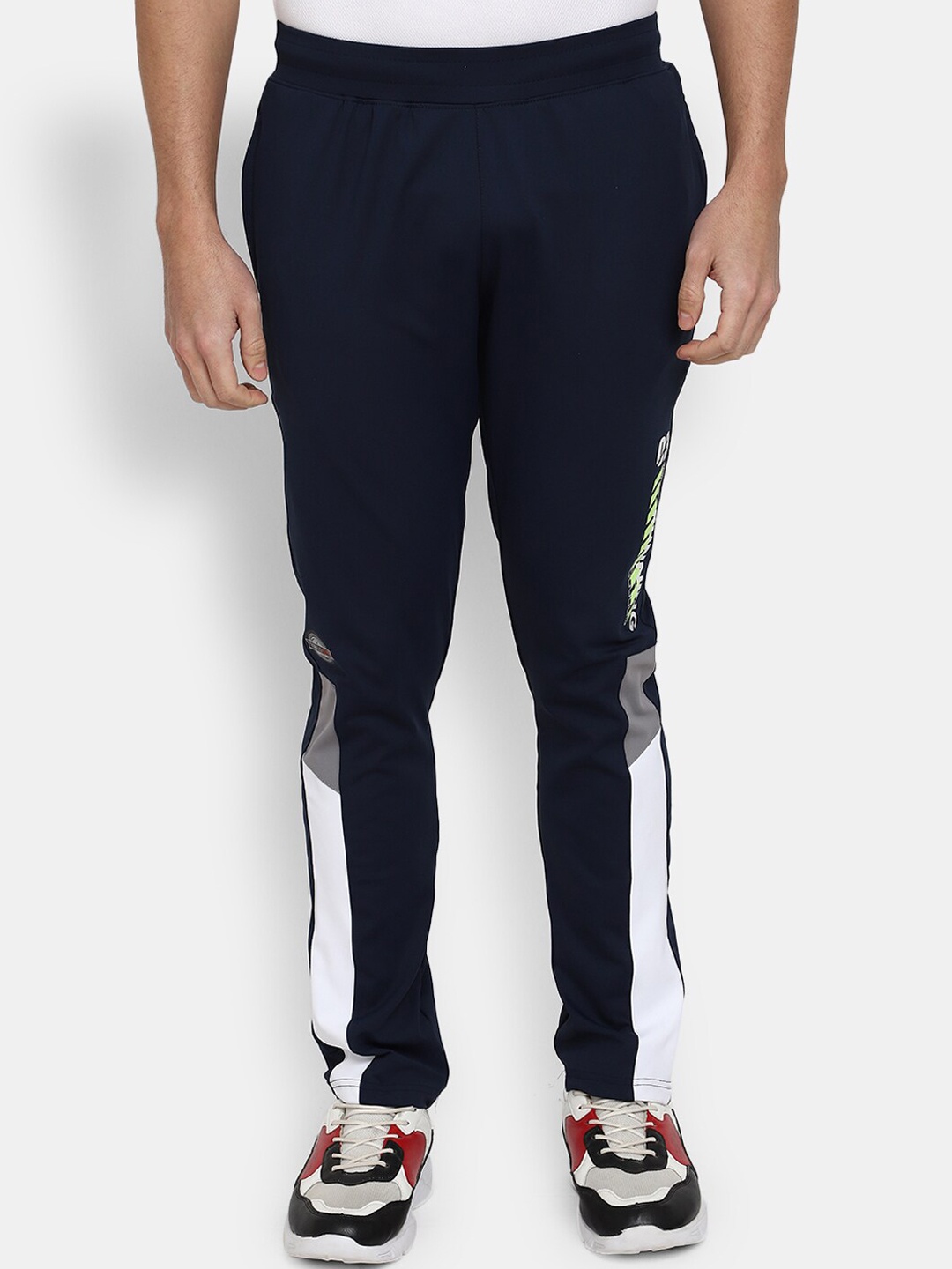 

V-Mart Men Mid-Rise Track Pants, Navy blue