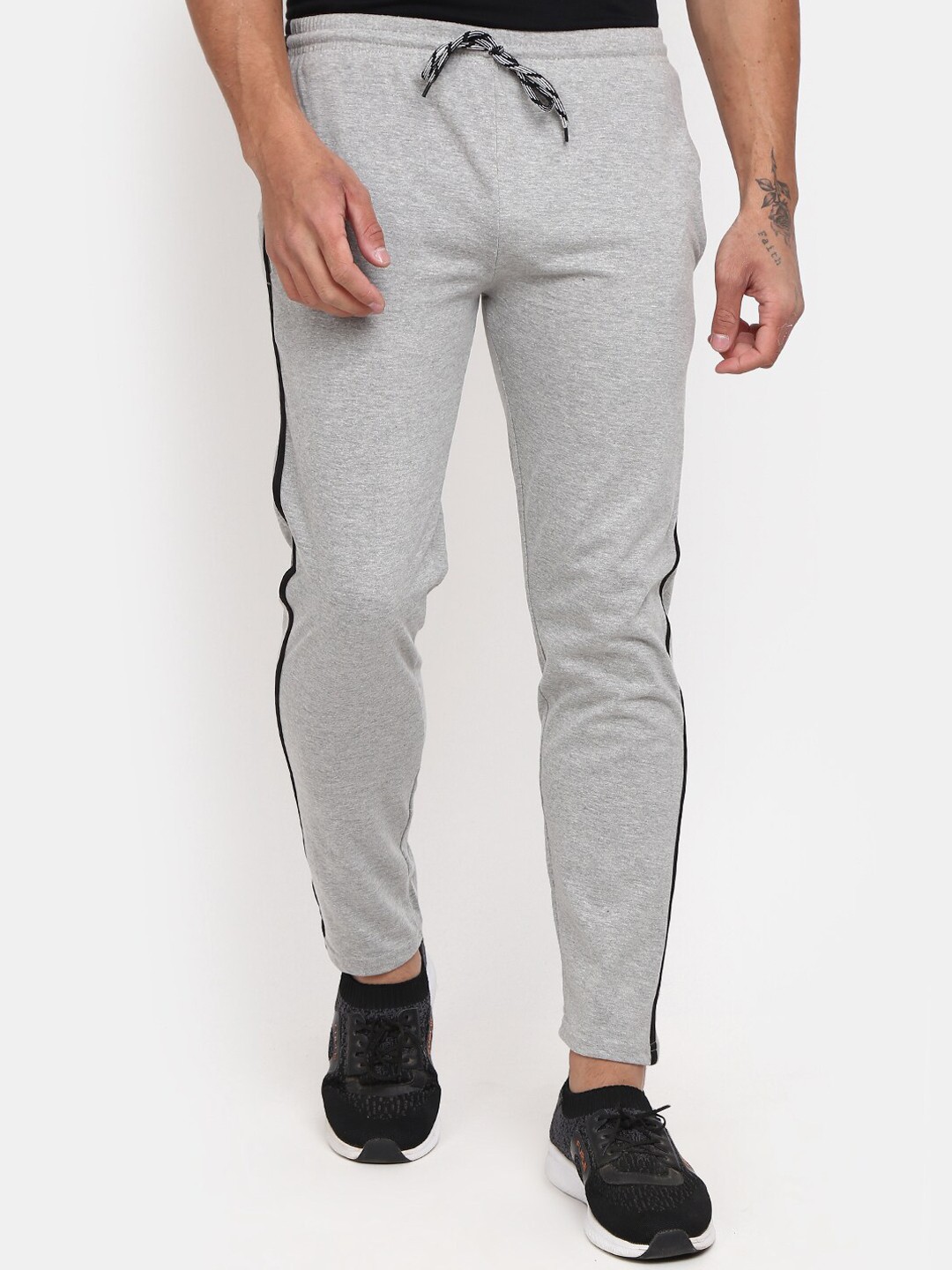 

V-Mart Men Single Jersey Regular Fit Track Pants, Grey