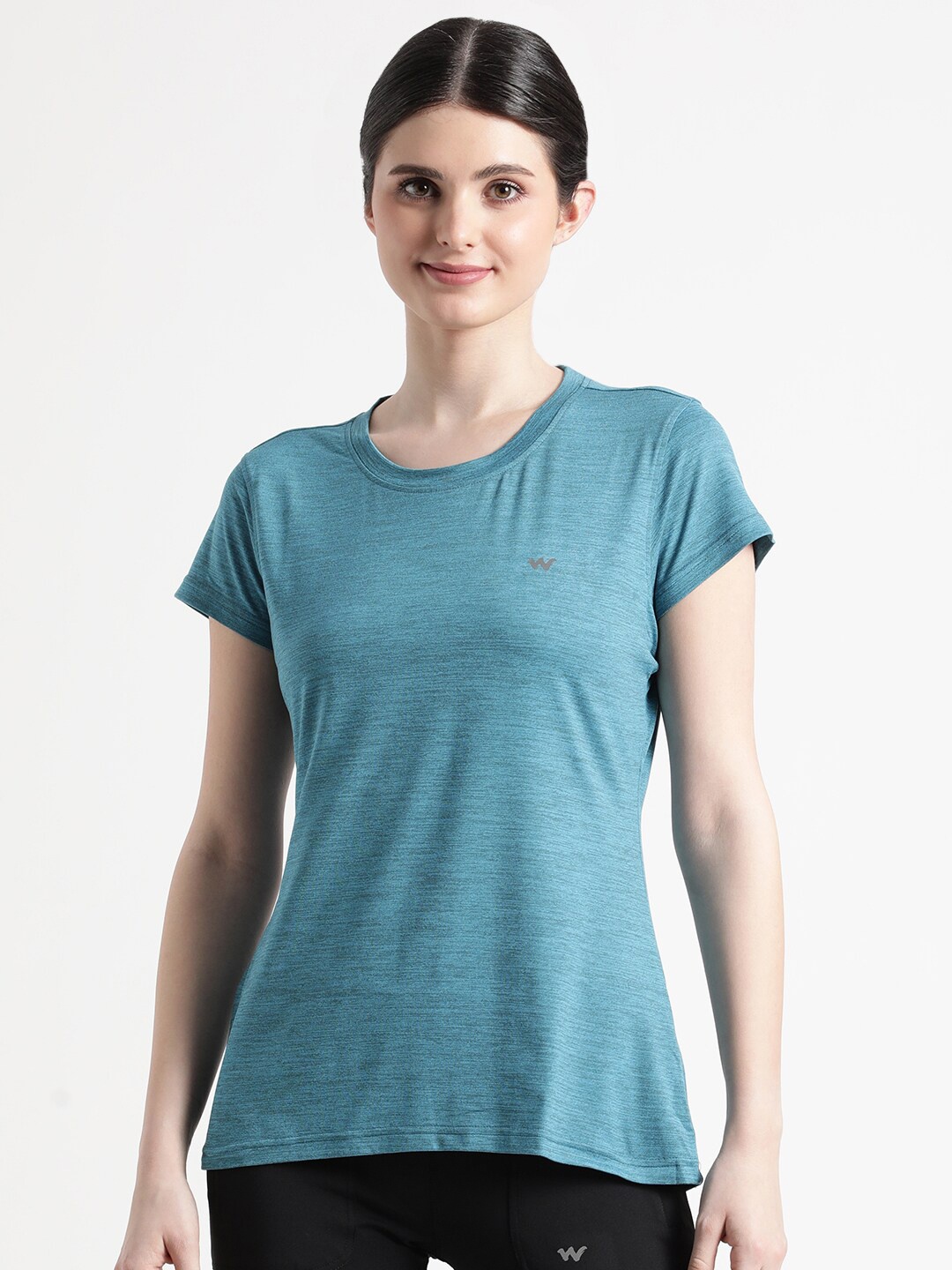 

Wildcraft Round Neck Anti Odour T-shirt, Teal