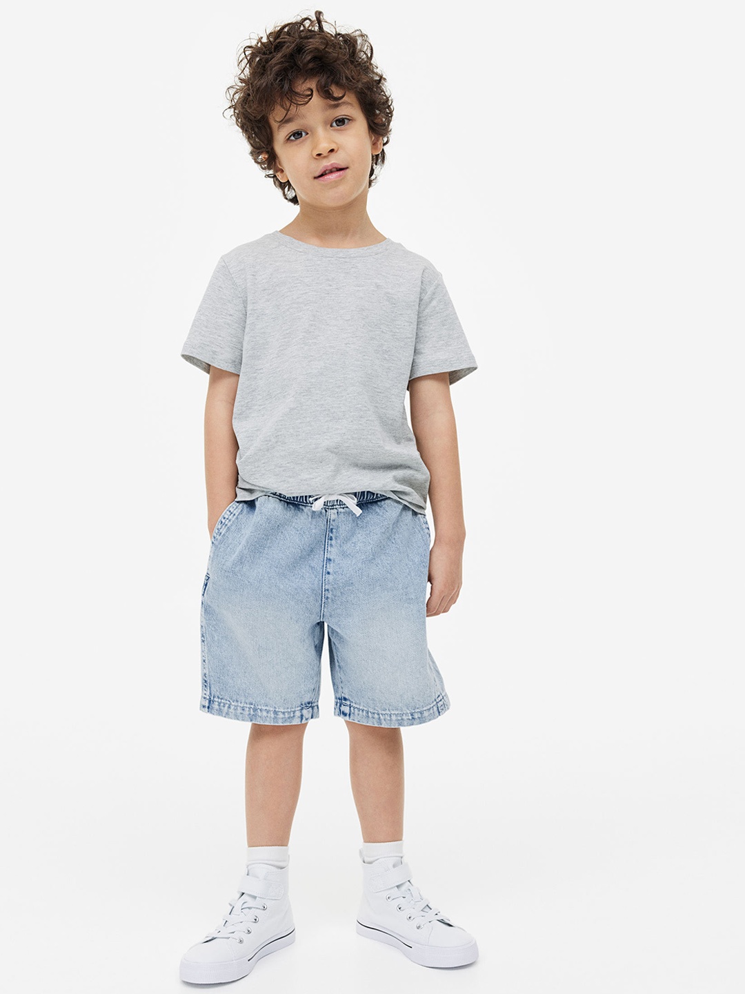 

H&M Boys Pure Cotton Denim Shorts, Blue