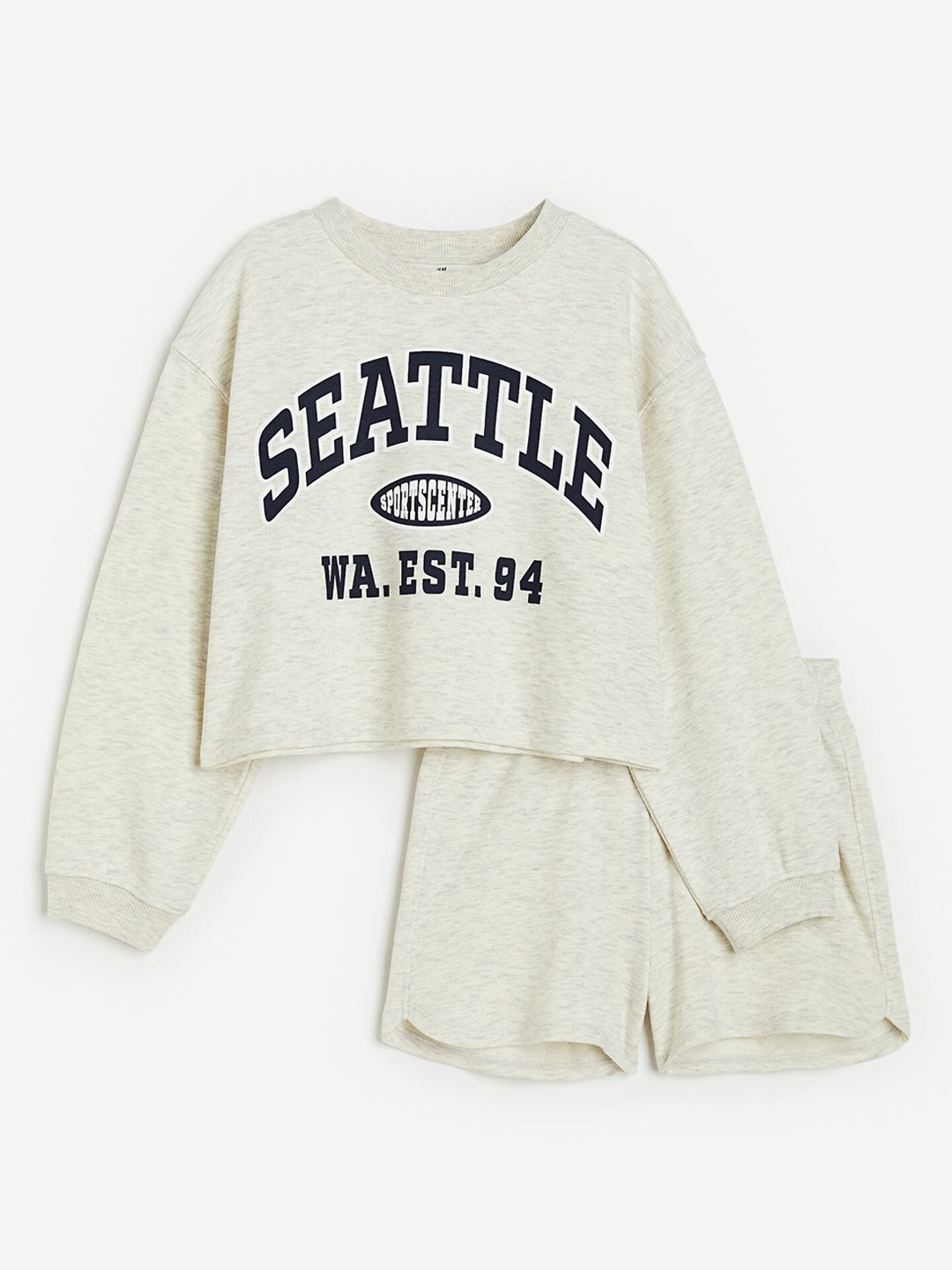 

H&M Girls 2-Piece Sweatshirt Set, Grey