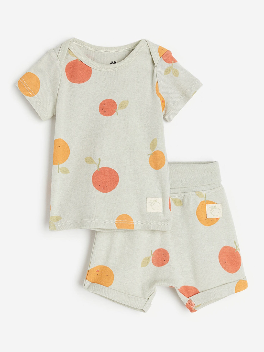 

H&M Boys 2-Piece Cotton Set, Sea green