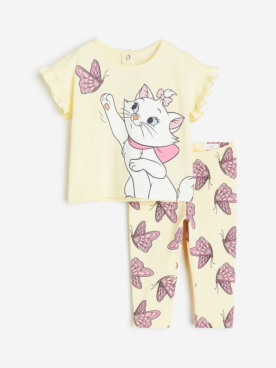 

H&M Girls 2-Piece Printed Set, Yellow
