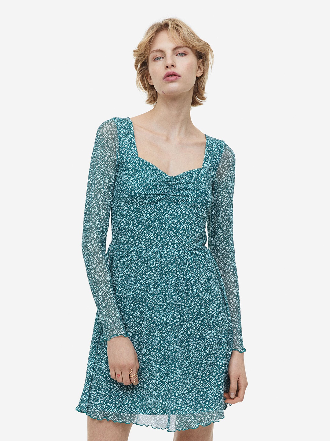 

H&M Mesh Dress, Green