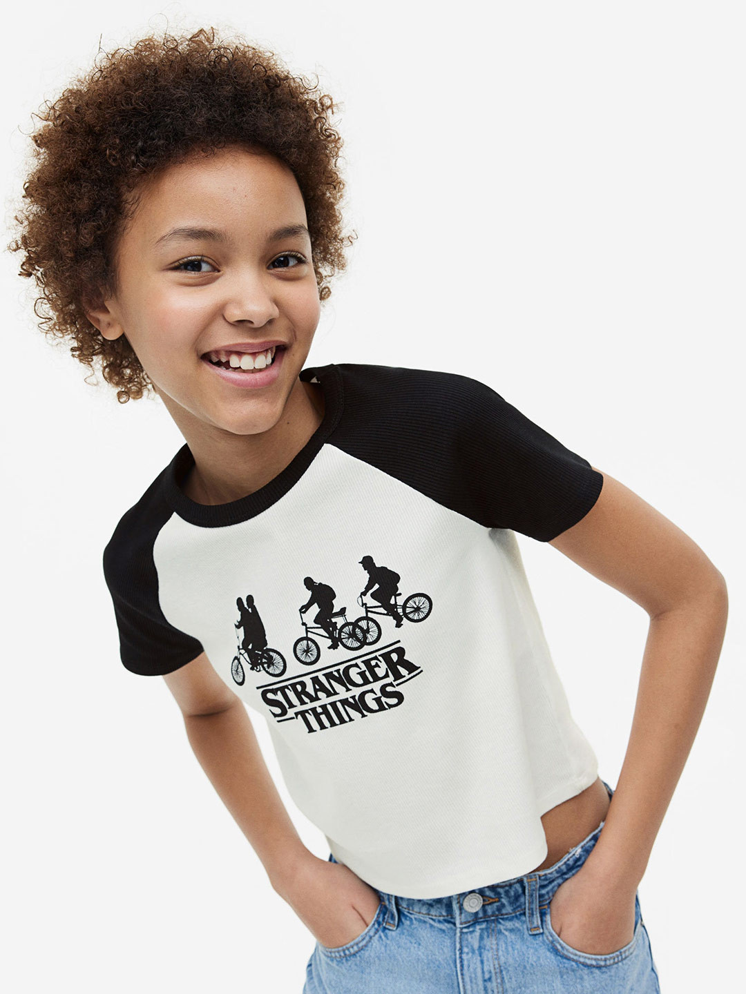 

H&M Girls Printed T-shirt, White
