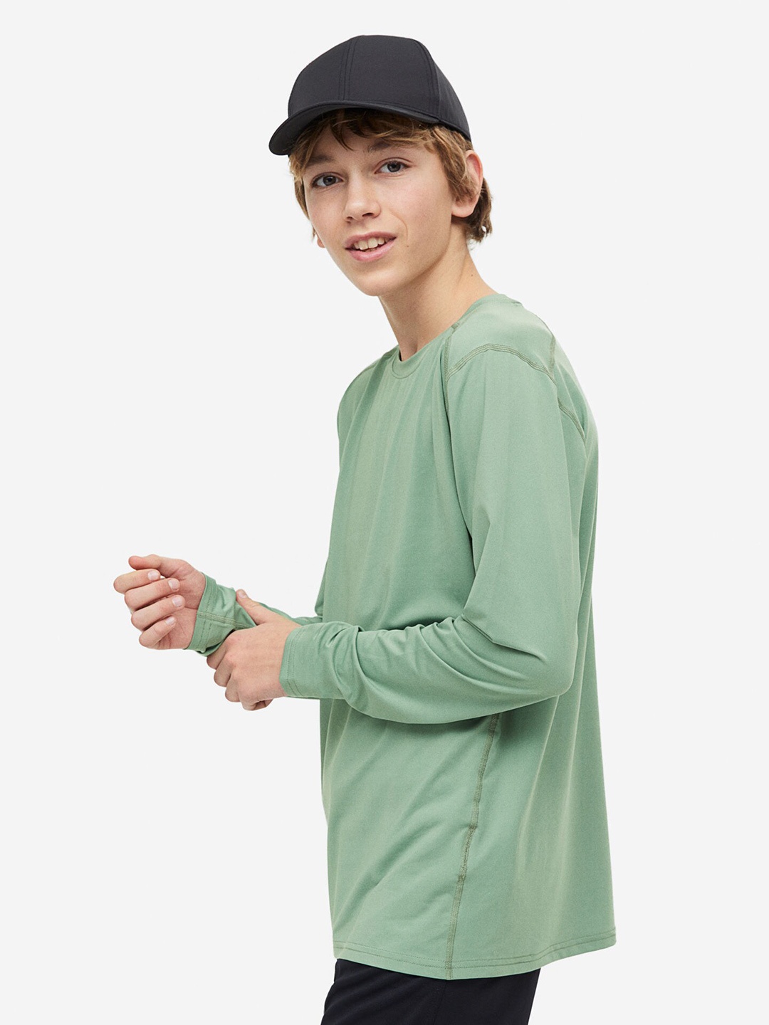 

H&M Boys 2-Pack Sports Tops, Green