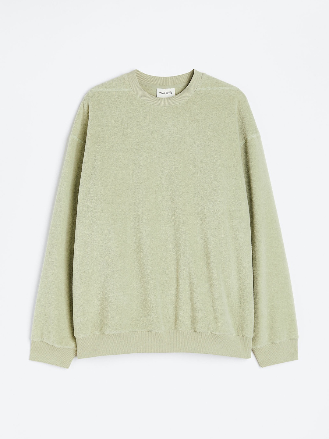 

H&M Men Pocket-Detail Fleece Sweatshirt, Green