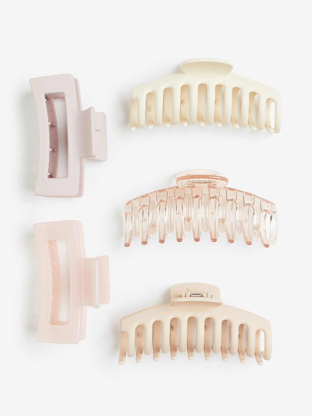 

H&M Women 5-Pack Hair Claws, Beige