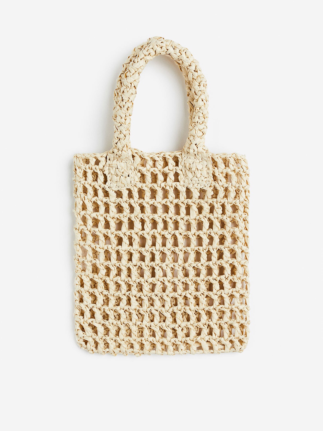 

H&M Women Straw Small Shopper, Beige