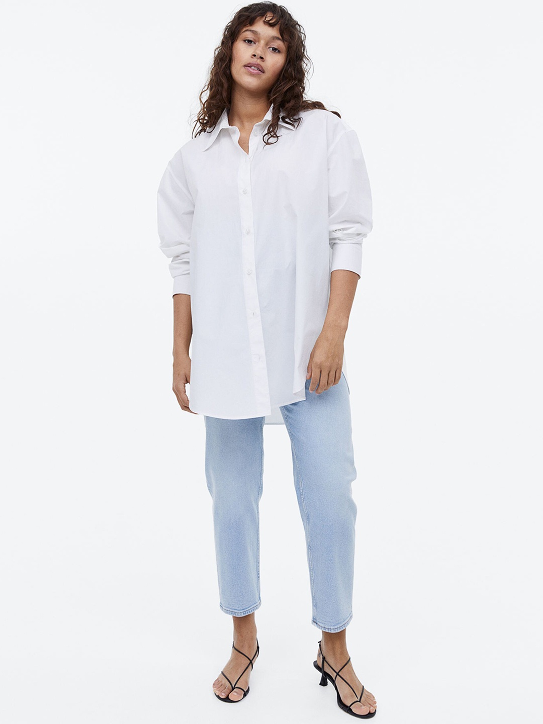 

H&M MAMA Straight Ankle Jeans, Blue