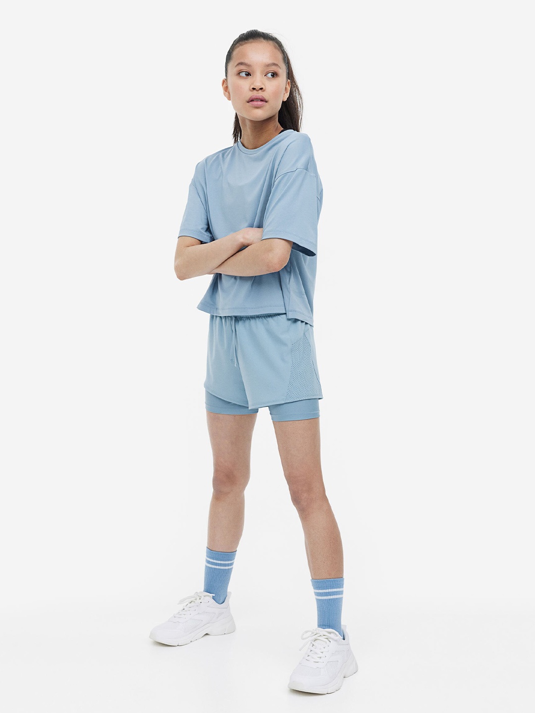 

H&M Girls DryMove Sports Top, Blue
