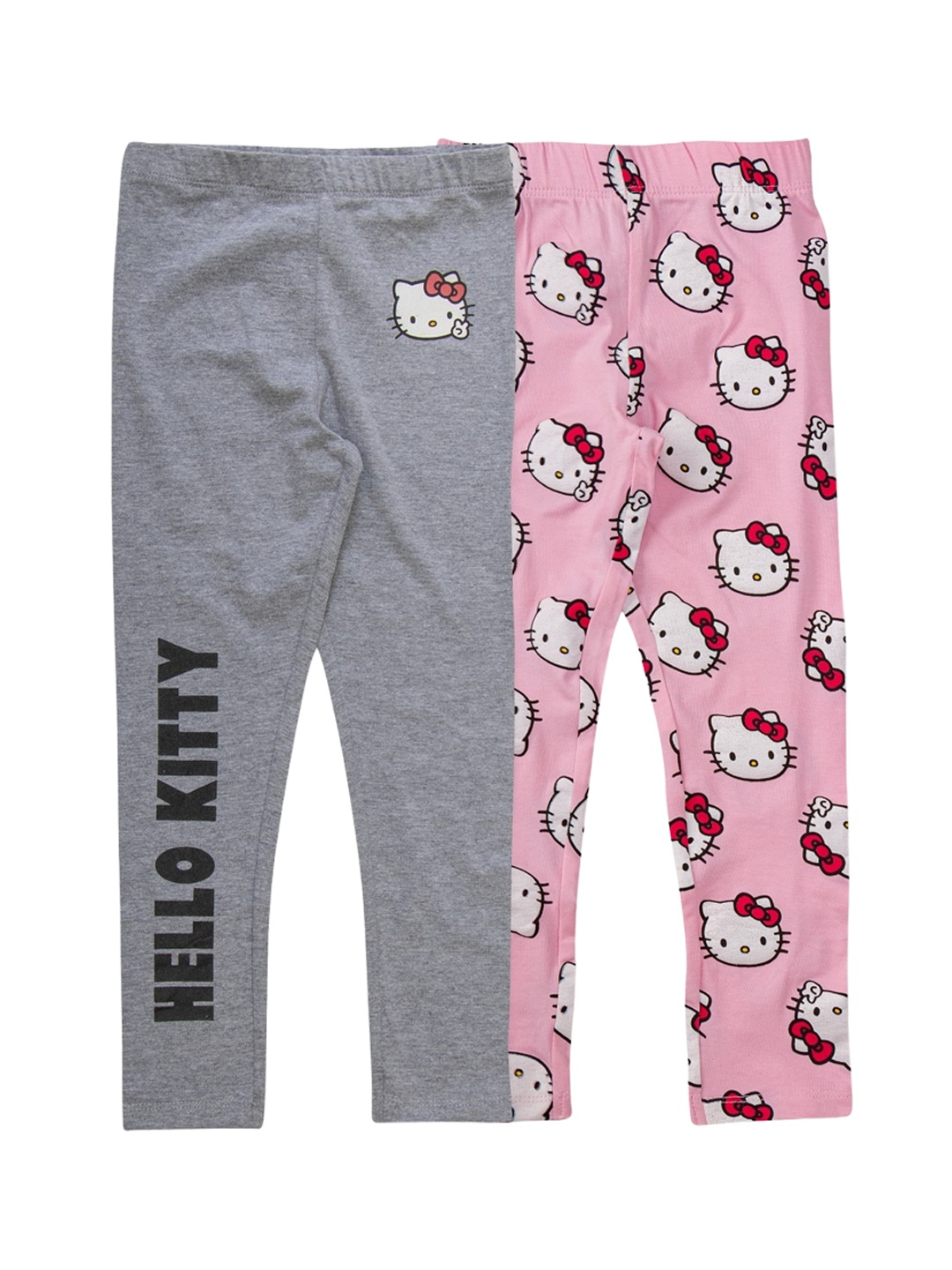 

JusCubs Girls Pack Of 2 Ankle-Length Pure Cotton Leggings, Pink