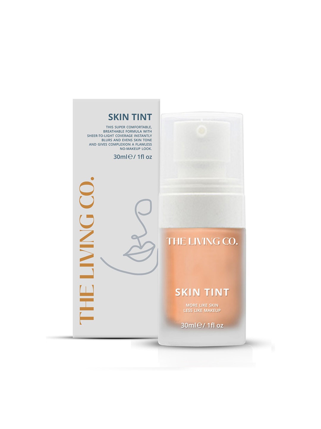 

THE LIVING CO. Everyday Semi-Matte Finish Skin Tint Shade 30 ml - Sand 02, Beige