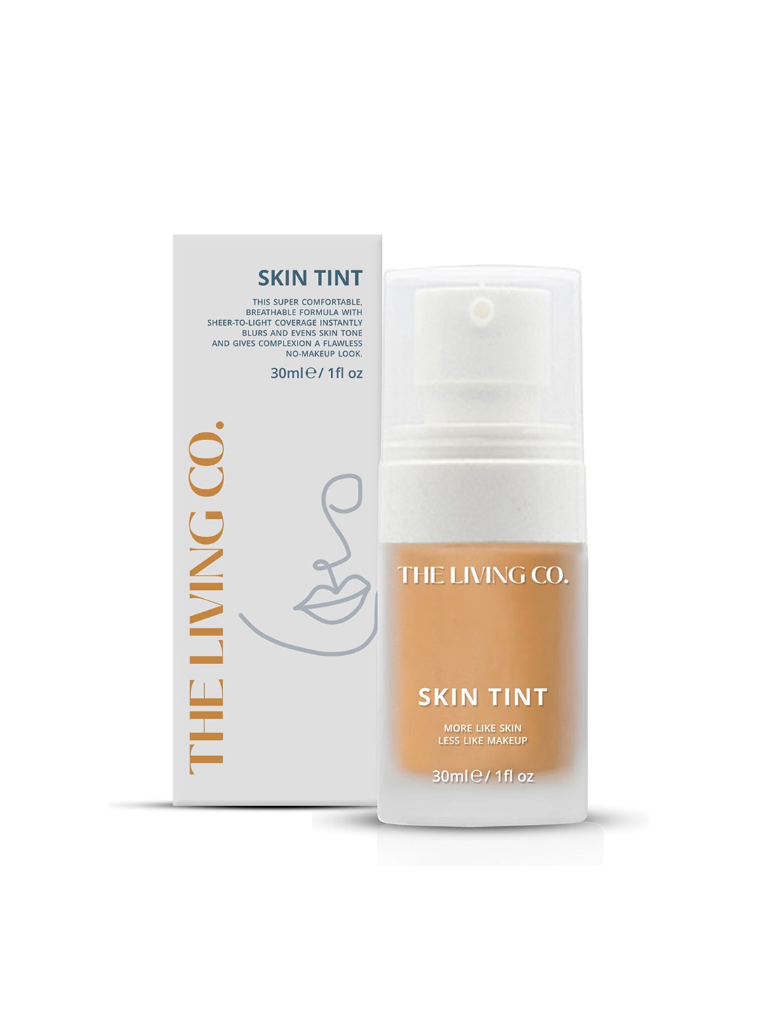 

THE LIVING CO. Everyday Semi-Matte Finish Skin Tint Shade 30 ml - Honey 03, Beige