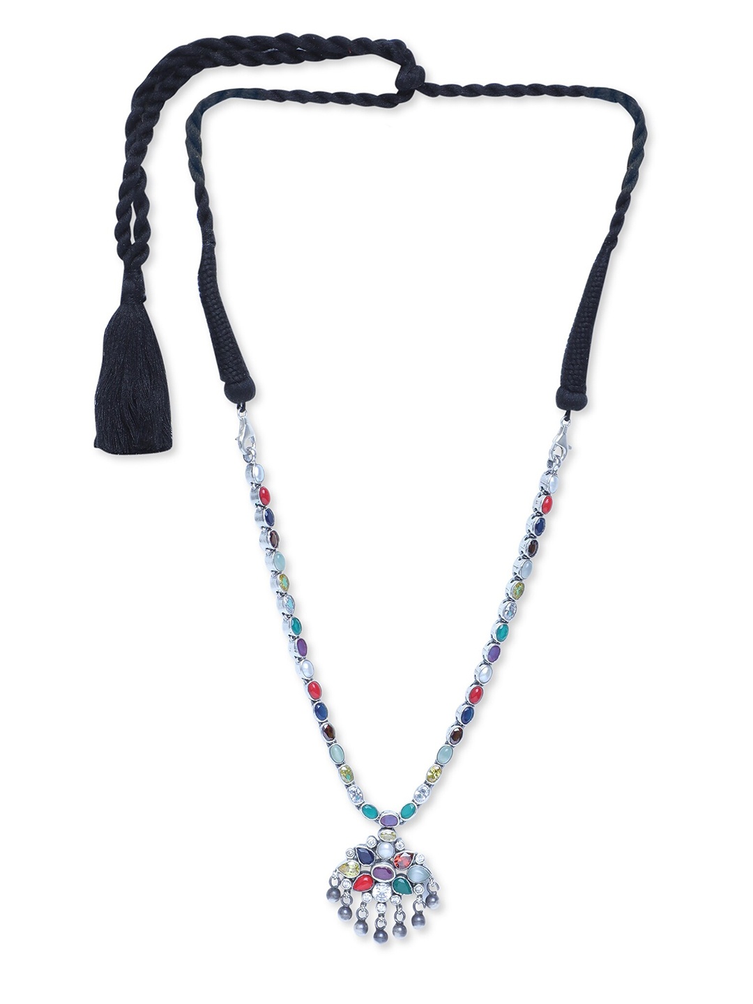 

ahilya 92.5 Sterling Silver Reversible Choker Necklace