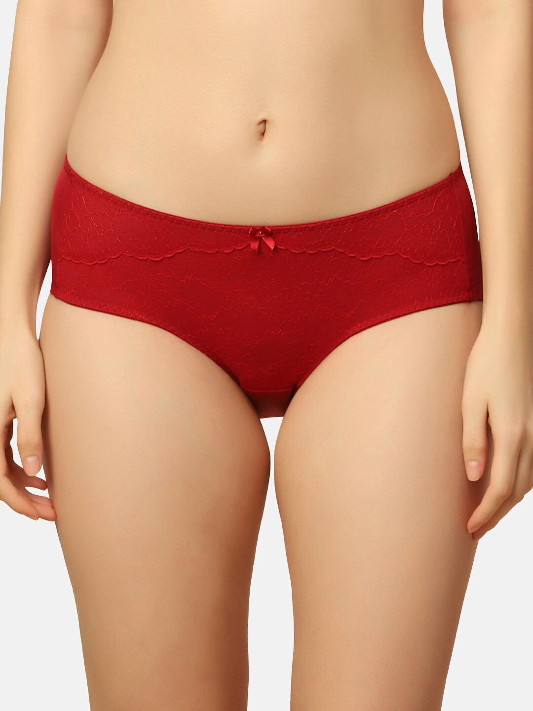 

Triumph Women Mid-Rise Anti-Odour Hipster Briefs, Red