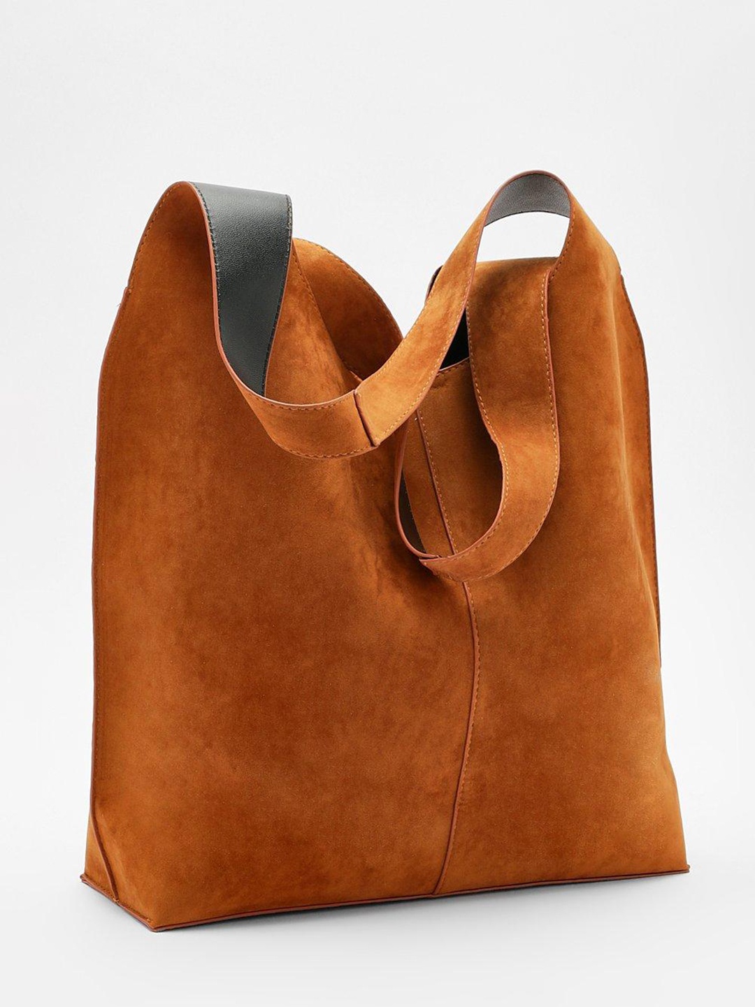 

Boohoo Suede Shopper Hobo Bag, Brown