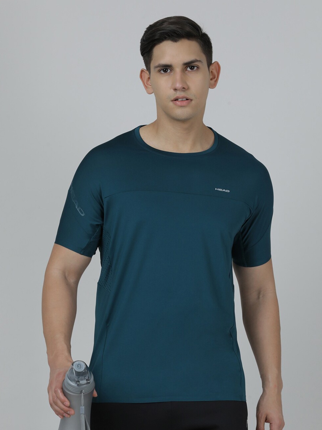 

Head Round Neck Raglan Sleeves Air Training or Gym T-shirt, Teal