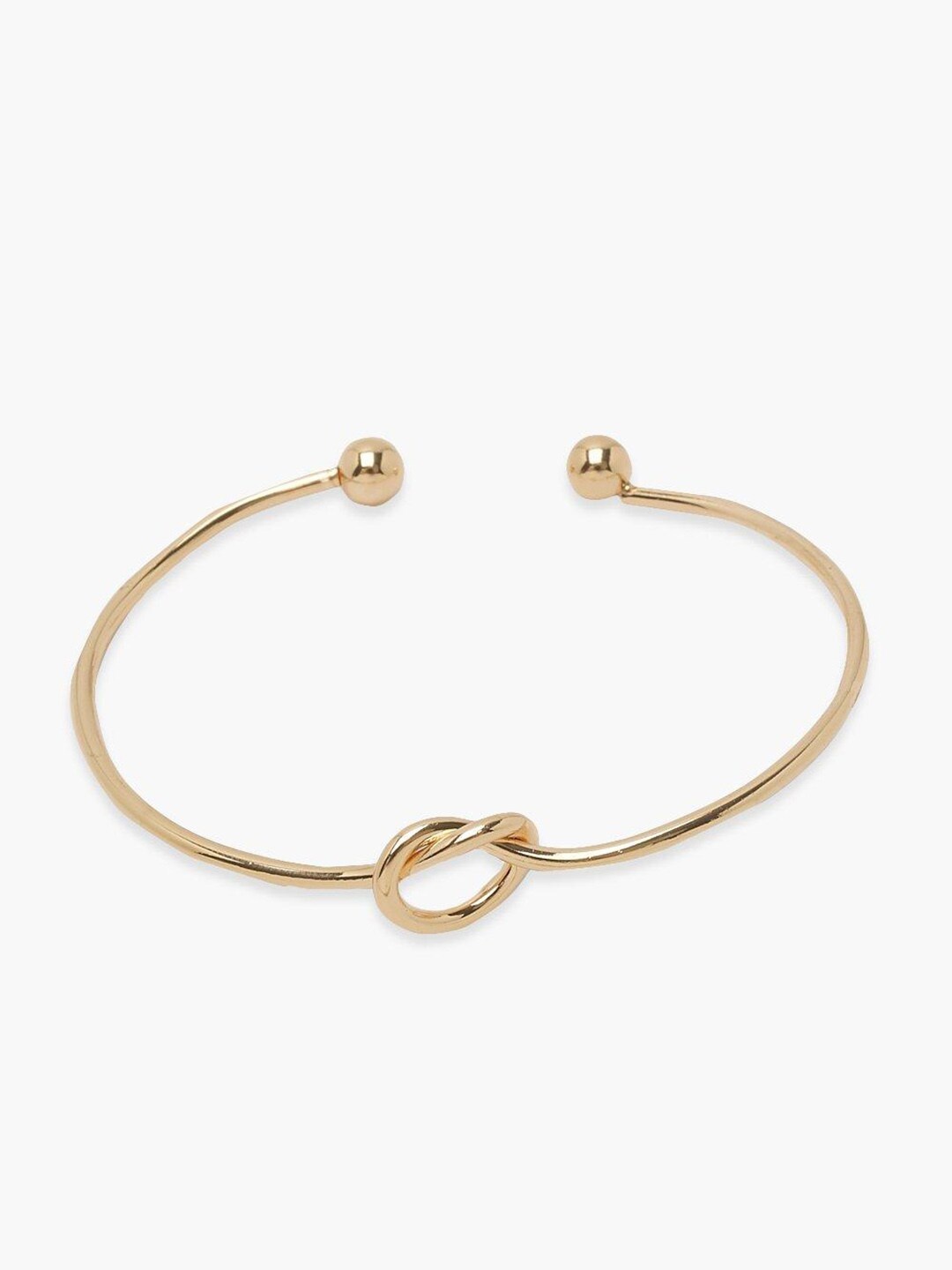 

Boohoo Women Knot Front Cuff Bracelet, Gold