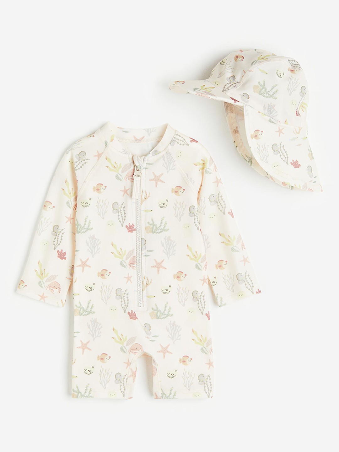 

H&M Boys UPF 50 Sun Protection Set, Cream