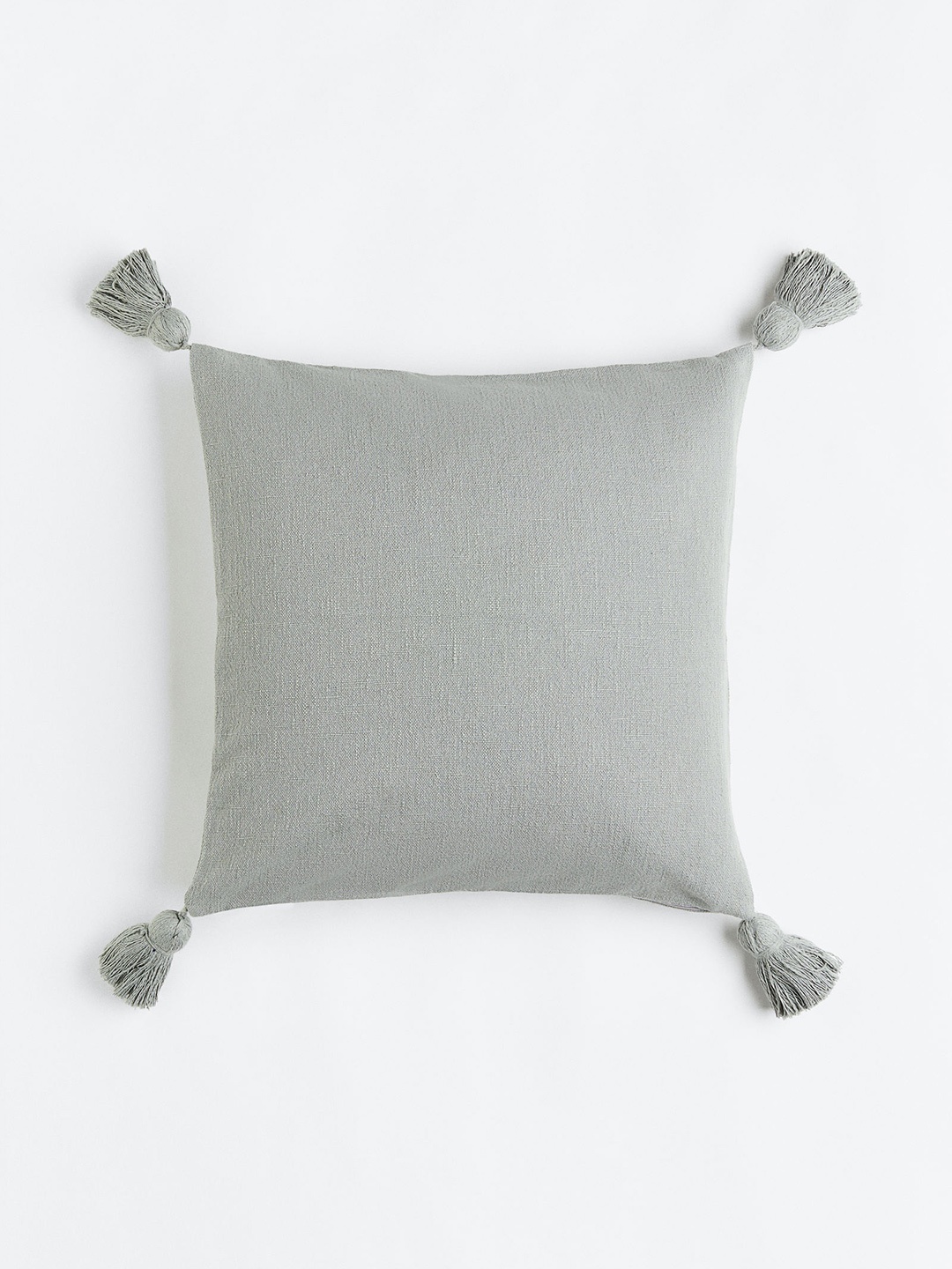 

H&M Green Tasselled Cushion Cover