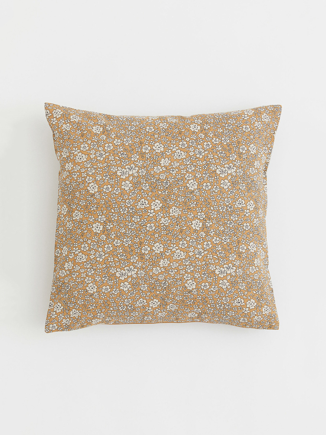 

H&M Yellow Floral Pure Cotton Cushion Cover