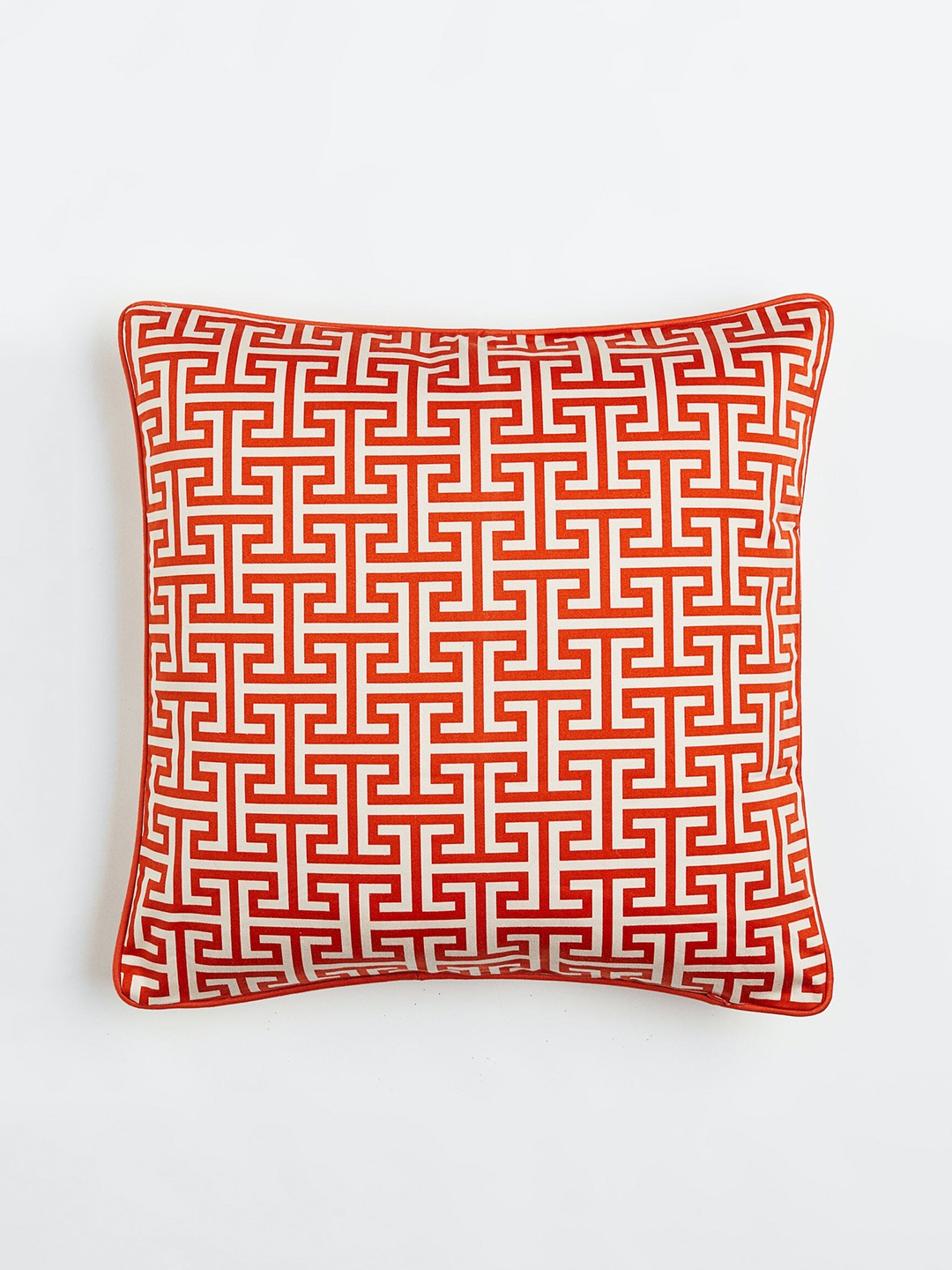 

H&M Red & White Patterned Pure Cotton Cushion Cover