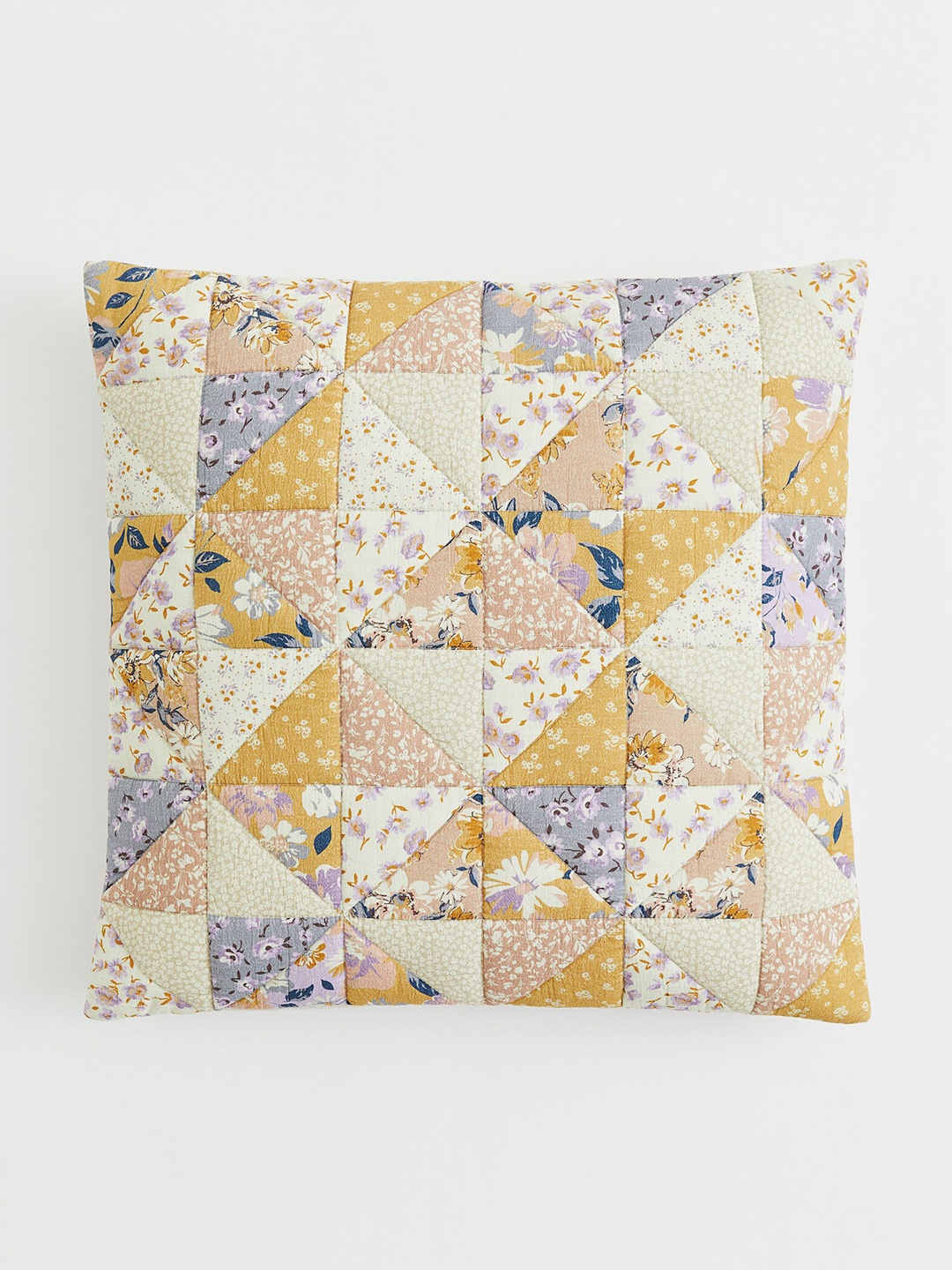 

H&M Beige-Colored Quilted Pure Cotton Cushion Cover
