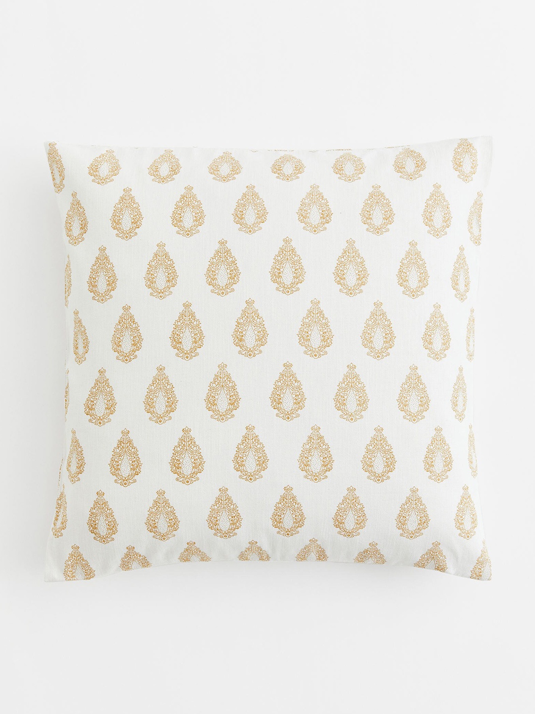 

H&M Off-White Patterned Cotton-Linen Cushion Cover